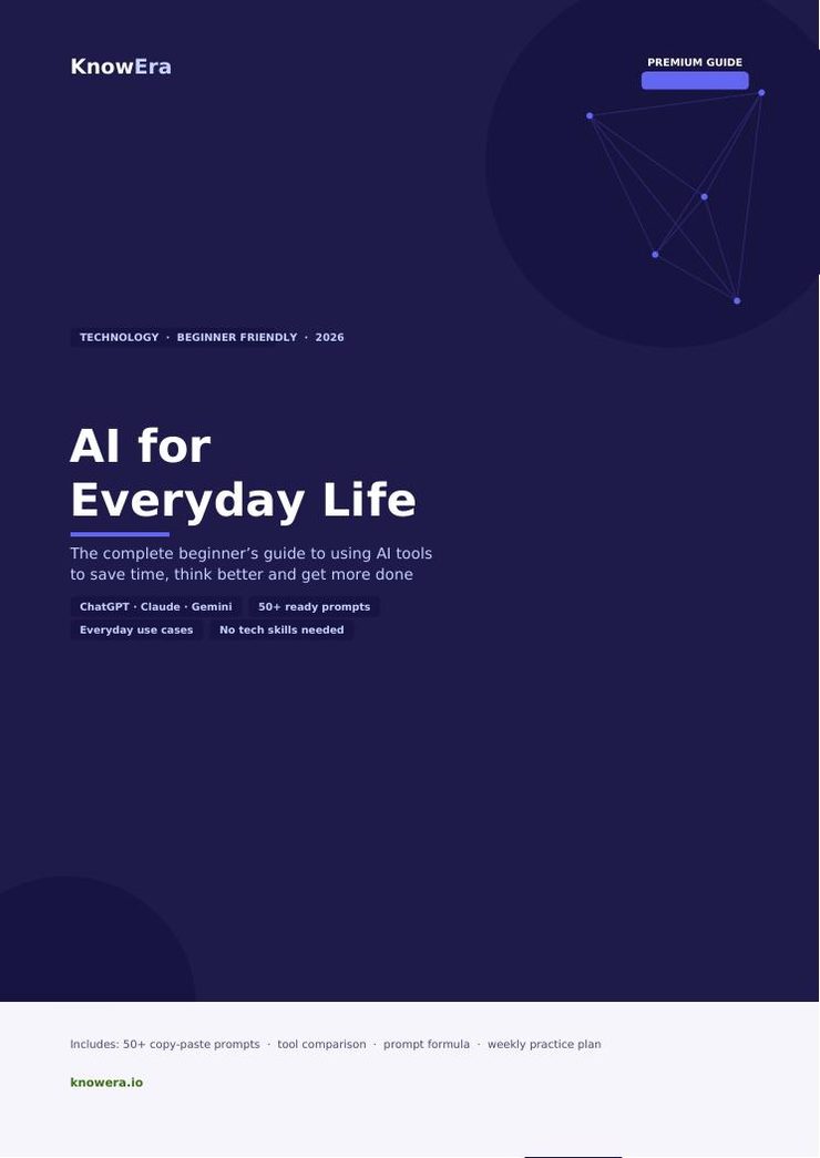 AI for Everyday Life — KnowEra guide cover