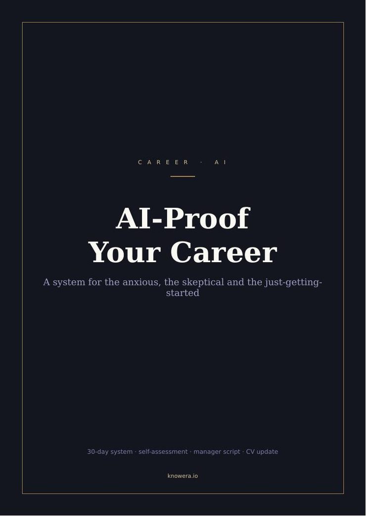 AI-Proof Your Career — KnowEra guide cover