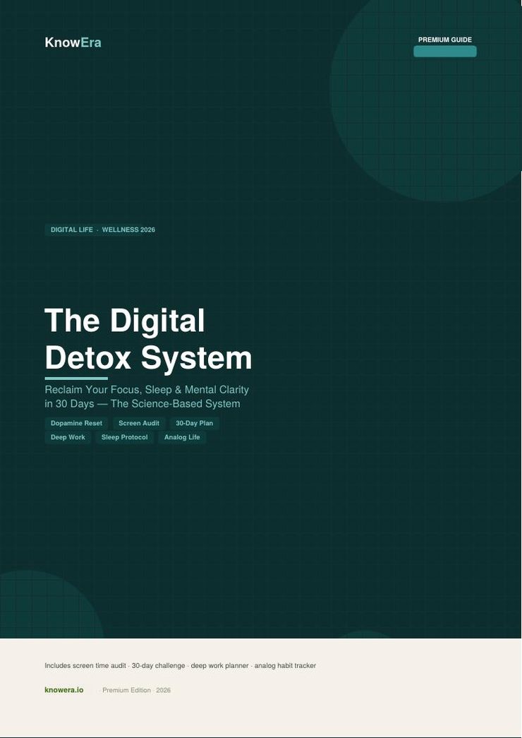 The Digital Detox System — KnowEra guide cover