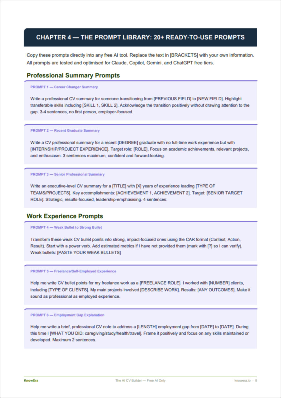 The prompt library